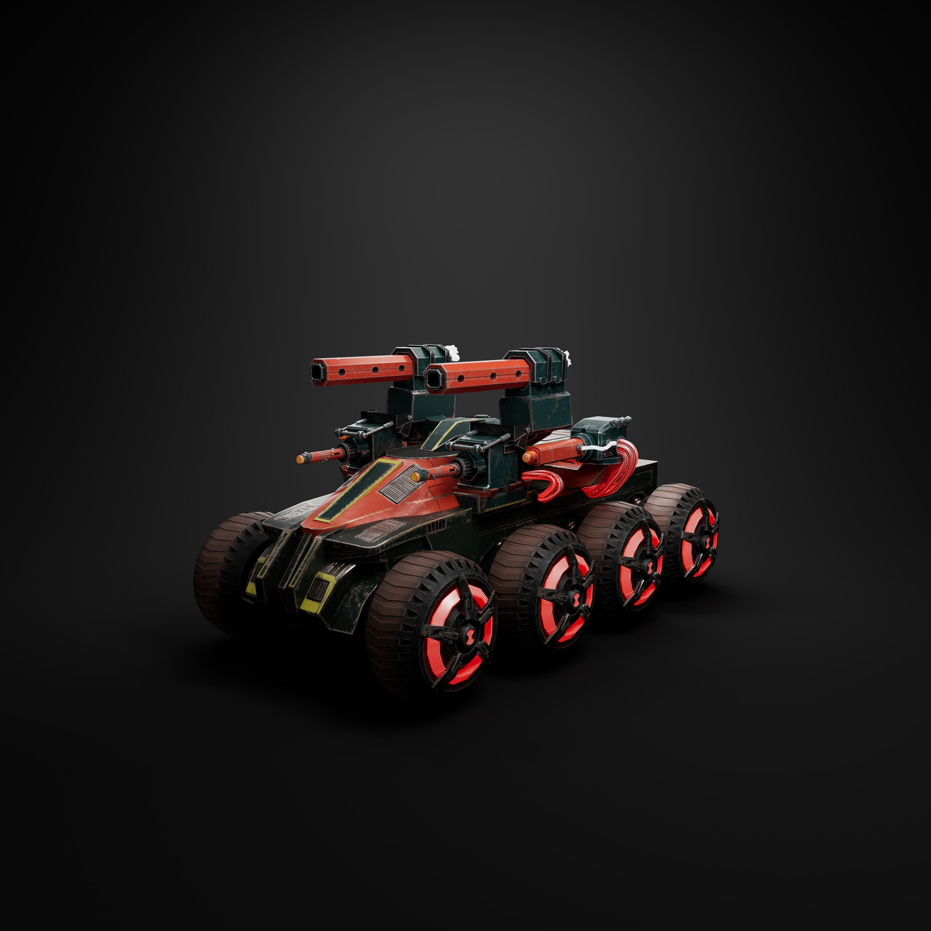Game-Ready Vehicle and robot Model