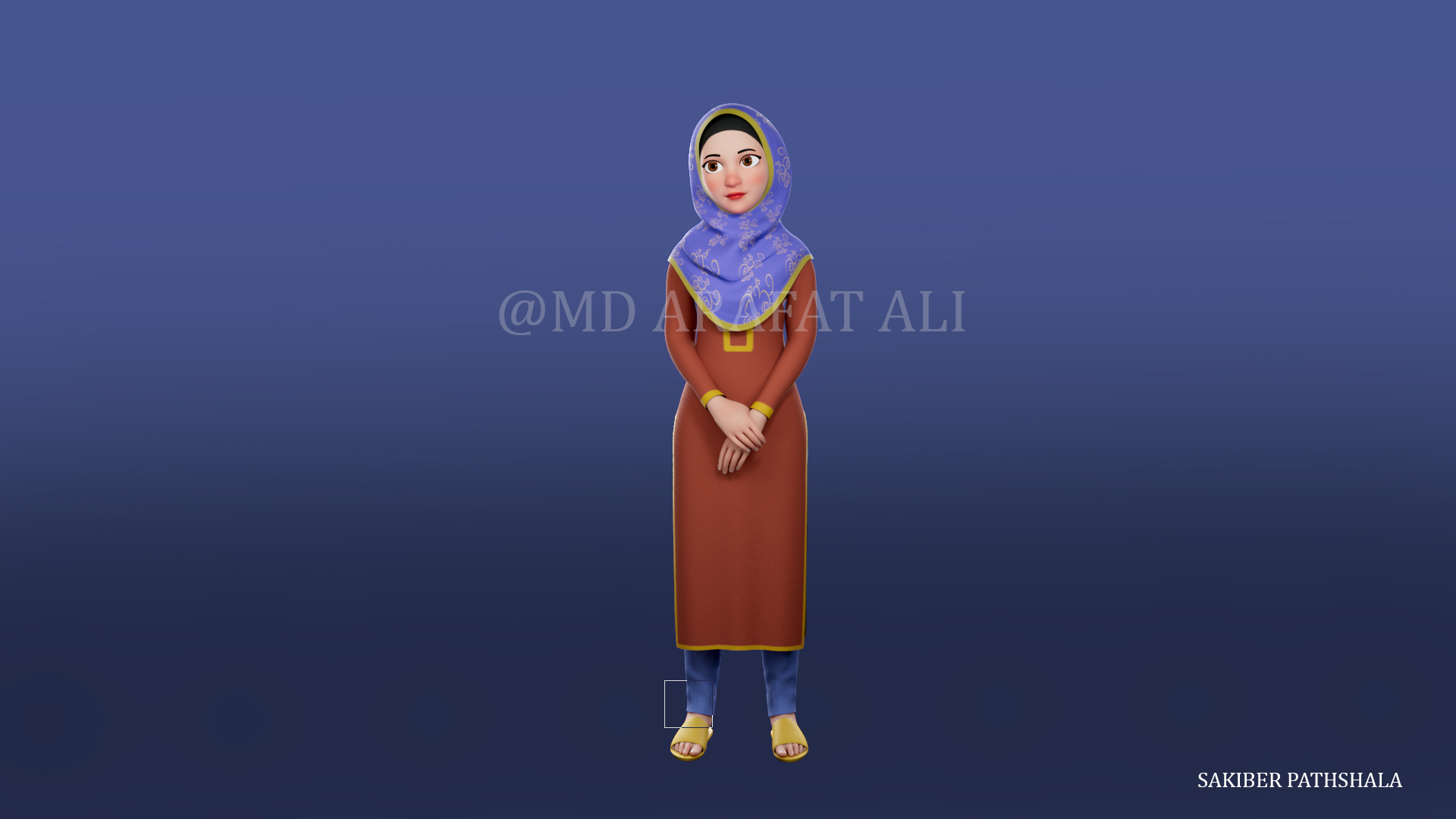 3D Cartoon Characters For Sakiber Pathshala